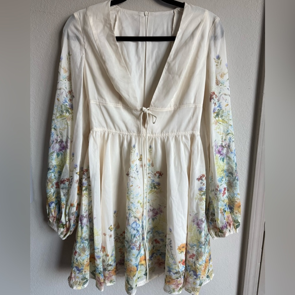 Floral Long-Sleeve Dress